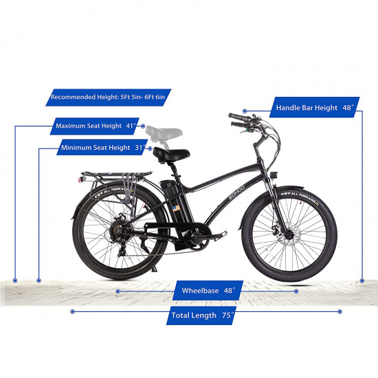 Sohoo 48v750w16ah best sale beach cruiser